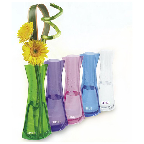 Various colors home decoration foldable plastic flower vase XYL-D-V072